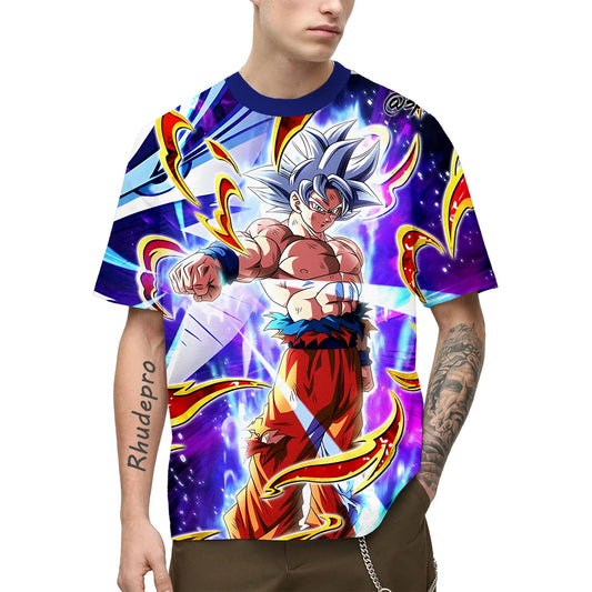 Summer 2024 Men Japan Anime Short sleeve Goku All Over 3D Print Cosplay Children Street T-Shirts Unisex Top Oversized